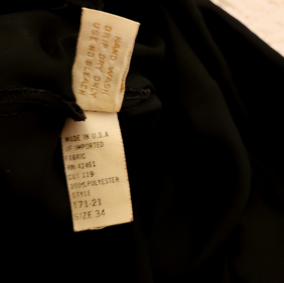 Vintage 1960s 1970s Black Satin Slipdress by Farr West - Picture 10 of 13